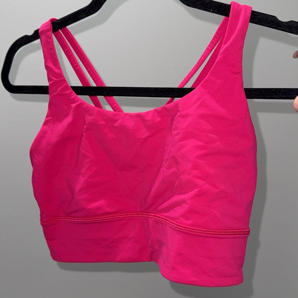 Lululemon Energy Longline Bra *Medium Support, B–D Cups Ripened Raspberry Size 8 - Picture 4 of 10